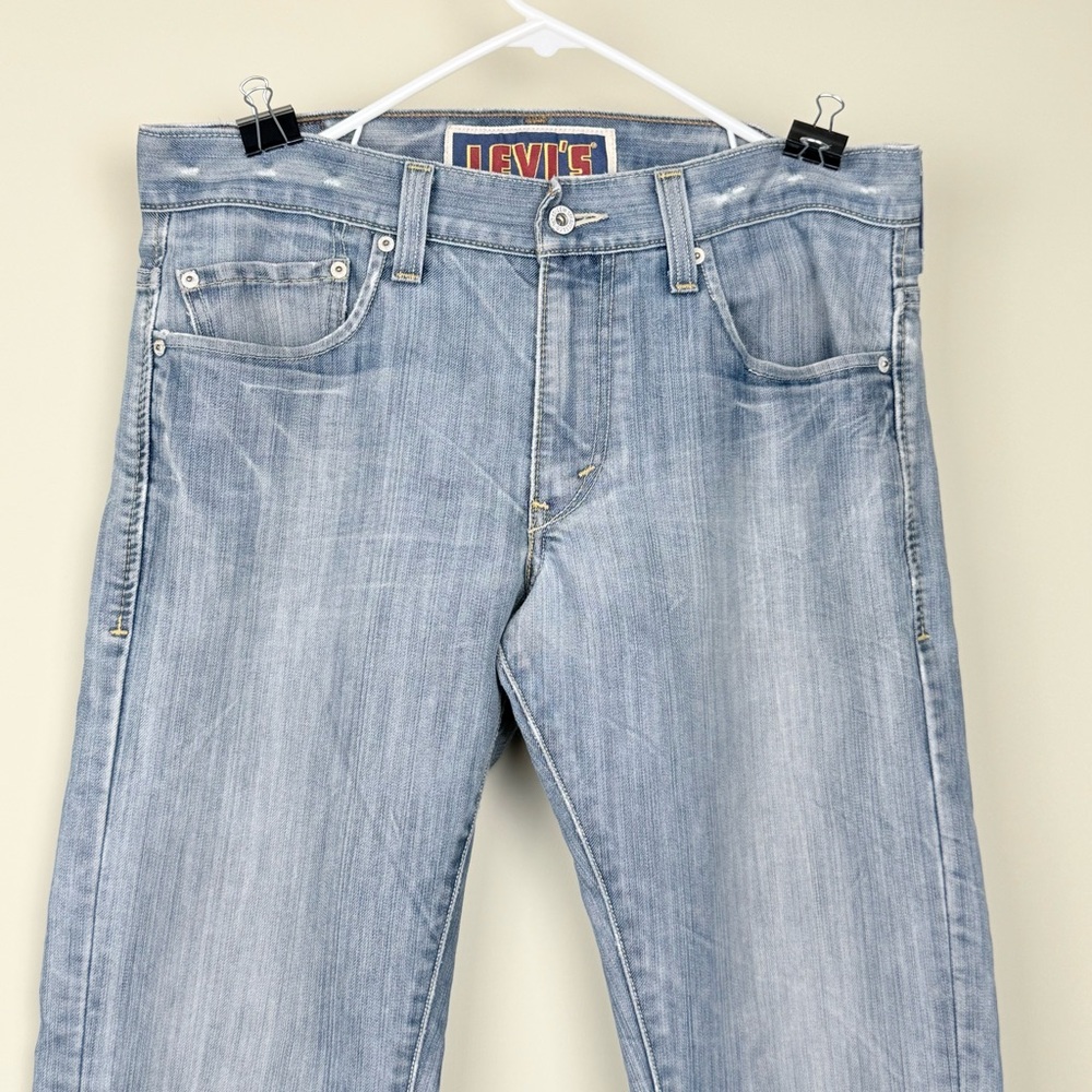 Vintage Men's Levi's Original 511 Skinny Jeans Medium Wash Size 34x32 Light blue - Picture 4 of 13